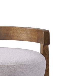 English Elm Elise Rubberwood Counter Stools Set of 2 with Ring Footrest and Linen Cushioned Seats N775P460974I
