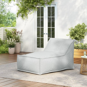 English Elm Perry Outdoor Bean Bag Lounge Chair Water Repellent Foam Fill Patio Backyard Seat N775P493025G