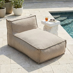 English Elm Ramona Outdoor Bean Bag Lounge Chair with UV Resistant Weather Proof Foam Fill N775P493027B