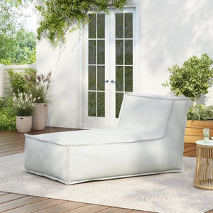 English Elm Ramona Outdoor Lounge Bean Bag Chair Weather Resistant Foam Fill Patio Seating N775P493027G