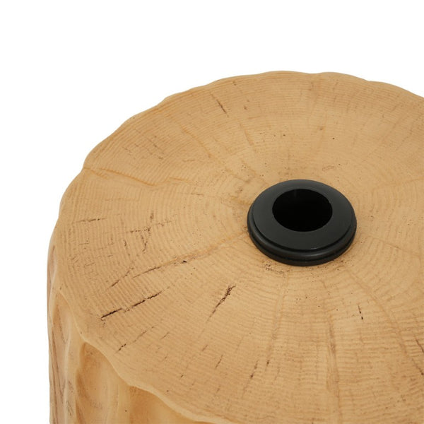 English Elm Mignon Ribbed MGO Outdoor Umbrella Base with Side Table Top and Locking Knobs N775P493683W