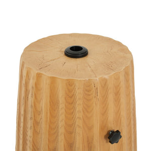 English Elm Mignon Ribbed MGO Outdoor Umbrella Base with Side Table Top and Locking Knobs N775P493683W