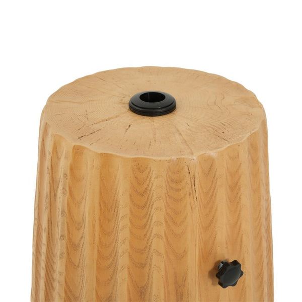 English Elm Mignon Ribbed MGO Outdoor Umbrella Base with Side Table Top and Locking Knobs N775P493683W