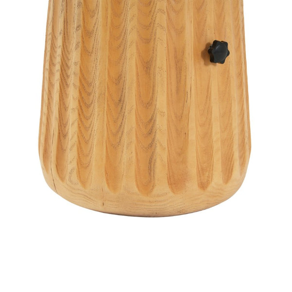 English Elm Mignon Ribbed MGO Outdoor Umbrella Base with Side Table Top and Locking Knobs N775P493683W