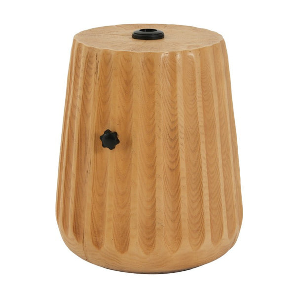 English Elm Mignon Ribbed MGO Outdoor Umbrella Base with Side Table Top and Locking Knobs N775P493683W