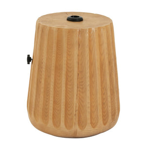 English Elm Mignon Ribbed MGO Outdoor Umbrella Base with Side Table Top and Locking Knobs N775P493683W