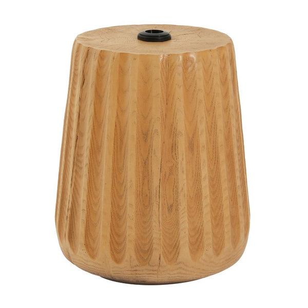 English Elm Mignon Ribbed MGO Outdoor Umbrella Base with Side Table Top and Locking Knobs N775P493683W