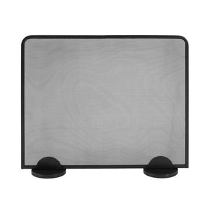 English Elm Freestanding Matte Black Iron Mesh Fireplace Screen Modern Farmhouse Spark Guard N775P528793B
