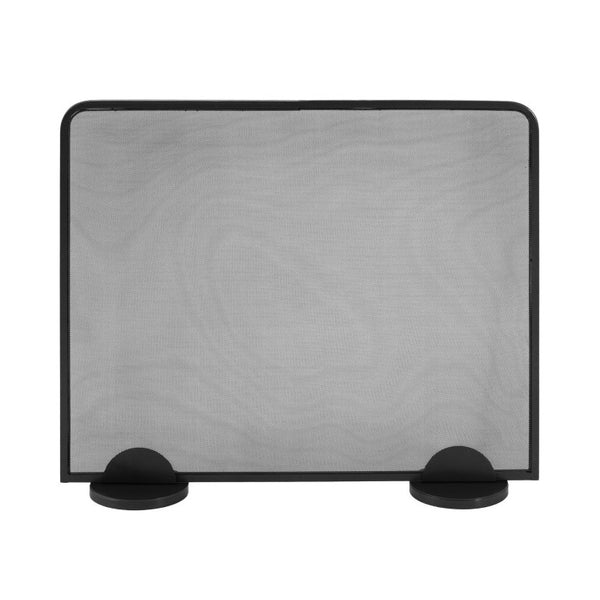 English Elm Freestanding Matte Black Iron Mesh Fireplace Screen Modern Farmhouse Spark Guard N775P528793B
