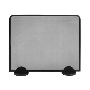 English Elm Freestanding Matte Black Iron Mesh Fireplace Screen Modern Farmhouse Spark Guard N775P528793B