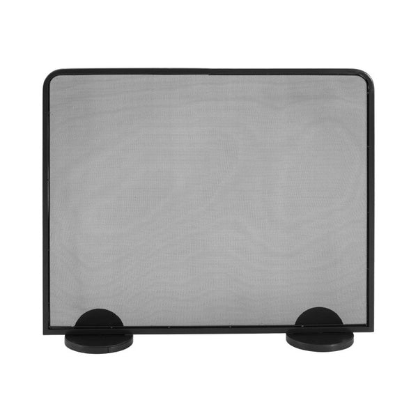 English Elm Freestanding Matte Black Iron Mesh Fireplace Screen Modern Farmhouse Spark Guard N775P528793B