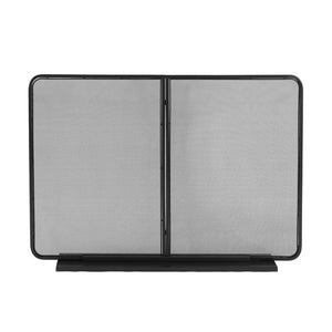 English Elm Black Iron Mesh Fireplace Screen Freestanding Spark Guard for Modern Farmhouse Hearth N775P528961B