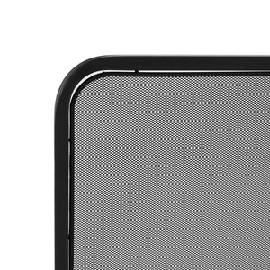 English Elm Black Iron Mesh Fireplace Screen Freestanding Spark Guard for Modern Farmhouse Hearth N775P528961B