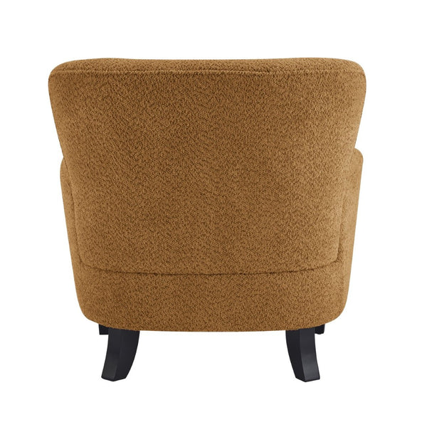 English Elm Gerald Boucle Club Chair with Tapered Birch Legs for Modern Living Spaces N776P243710Y
