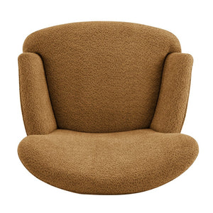 English Elm Gerald Boucle Club Chair with Tapered Birch Legs for Modern Living Spaces N776P243710Y