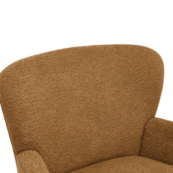 English Elm Gerald Boucle Club Chair with Tapered Birch Legs for Modern Living Spaces N776P243710Y
