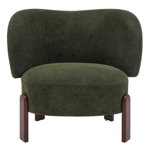 English Elm Cozy Wingback Armless Accent Chair Boucle Upholstered Compact Seat for Living Rooms N776P298155O
