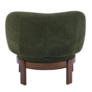 English Elm Cozy Wingback Armless Accent Chair Boucle Upholstered Compact Seat for Living Rooms N776P298155O