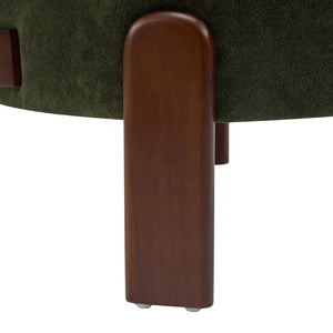 English Elm Cozy Wingback Armless Accent Chair Boucle Upholstered Compact Seat for Living Rooms N776P298155O