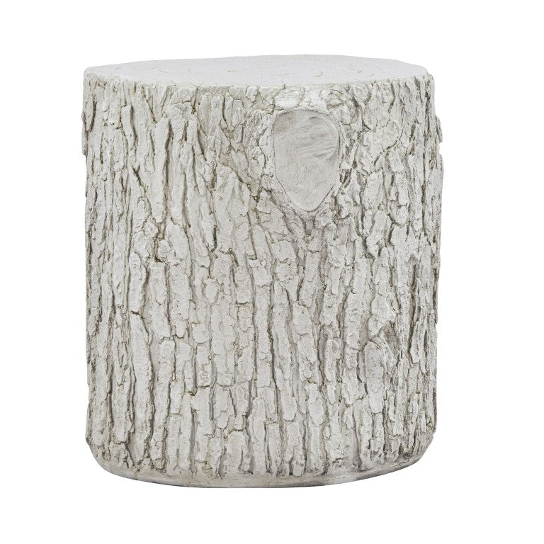 English Elm Tree Stump MGO Side Table Rustic Organic Sculpted Accent for Indoor Outdoor Use N776P372341K