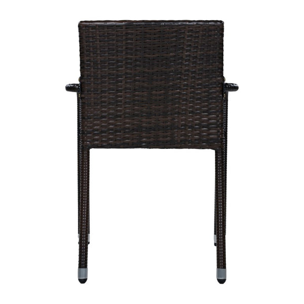 English Elm Outdoor Acacia Wood and Wicker Patio Dining Set Seating Six for Al Fresco Meals N776P387626T_N776P496437D-3
