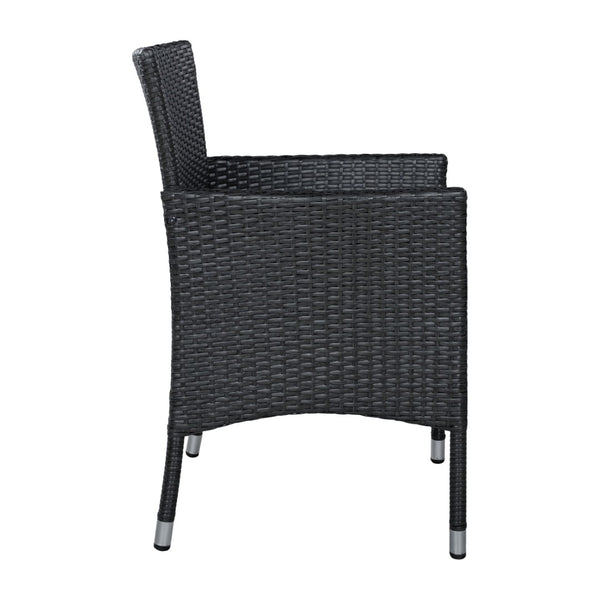 English Elm Malta Stainless Steel Dining Chair Set Modernist Tubular Frame for Contemporary Spaces Grey N776P402144G