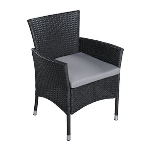 English Elm Malta Stainless Steel Dining Chair Set Modernist Tubular Frame for Contemporary Spaces Grey N776P402144G