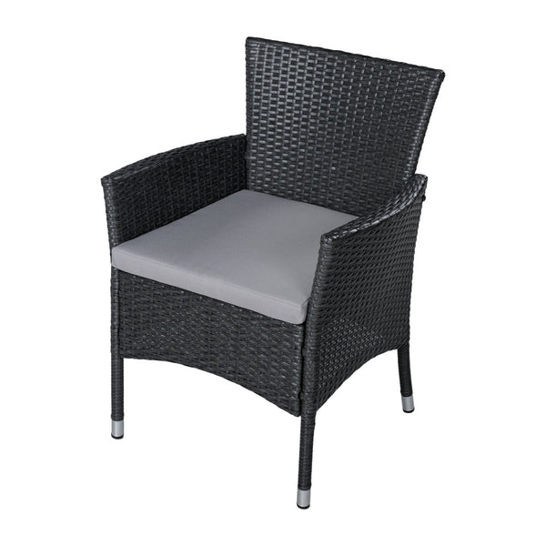 English Elm Malta Stainless Steel Dining Chair Set Modernist Tubular Frame for Contemporary Spaces Grey N776P402144G