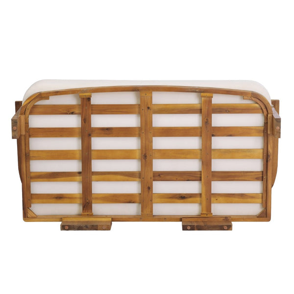 English Elm Kanso Solid Acacia 2 Piece Outdoor Loveseat Set with Weather Resistant Cushions N776P402166W