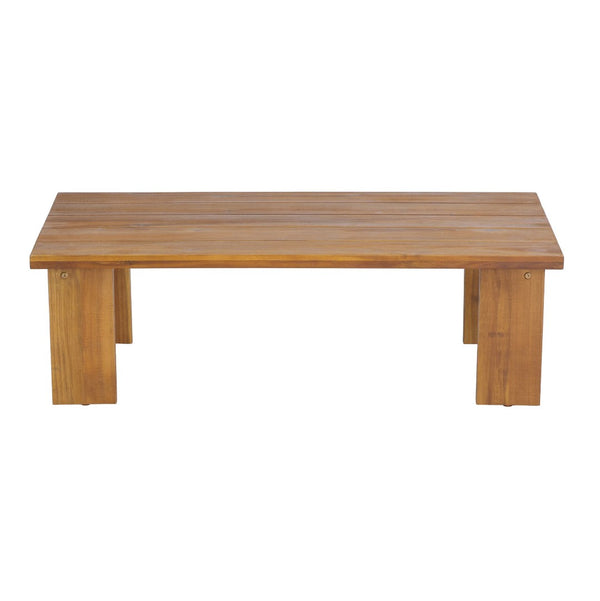 English Elm Kanso Solid Acacia 2 Piece Outdoor Loveseat Set with Weather Resistant Cushions N776P402166W