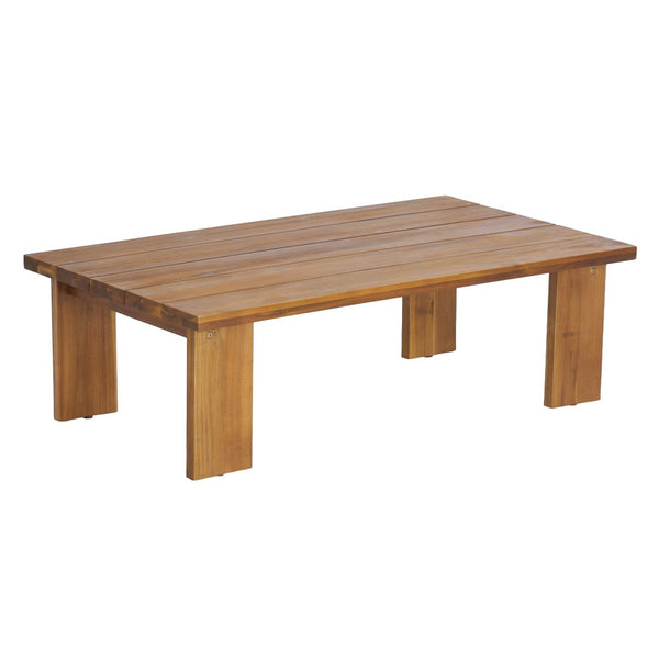 English Elm Kanso Solid Acacia 2 Piece Outdoor Loveseat Set with Weather Resistant Cushions N776P402166W