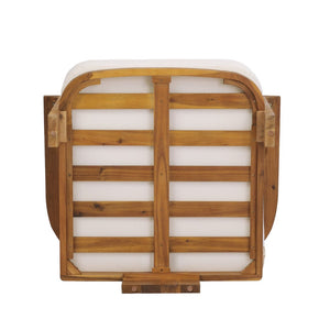 English Elm Kanso Solid Acacia Outdoor Armchair with Thick Cushions for Patio Garden Living N776P402167W