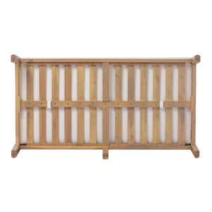 English Elm Pablo Solid Acacia Wood Patio Loveseat Set with Geometric Modern Outdoor Design N776P409030W