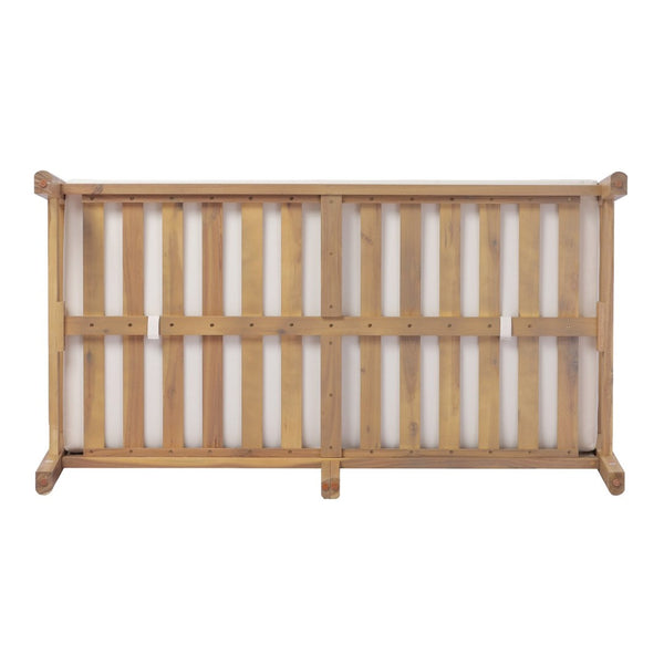 English Elm Pablo Solid Acacia Wood Patio Loveseat Set with Geometric Modern Outdoor Design N776P409030W