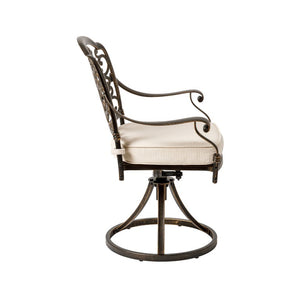 English Elm 7-Piece Cast Aluminum Outdoor Dining Set Rust Proof Patio Table Six Chairs N776P415132B-3_60703.00