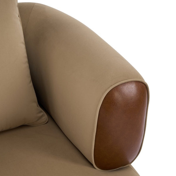 English Elm Bblythe Velvet Accent Arm Chairs Set of 2 Wrap Around Back for Modern Living N776P418607B-2