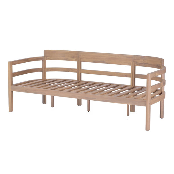 English Elm Alger Outdoor Solid Wood 3 Seat Sofa Set with Weather Resistant Frame for Patio N776P427881T