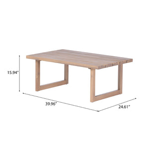 English Elm Alger Outdoor Solid Wood 3 Seat Sofa Set with Weather Resistant Frame for Patio N776P427881T