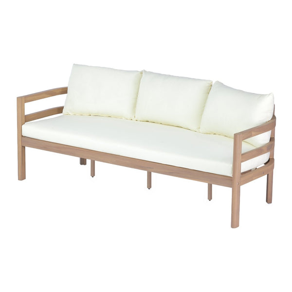 English Elm Alger Outdoor Solid Wood 3 Seat Sofa Set with Weather Resistant Frame for Patio N776P427881T