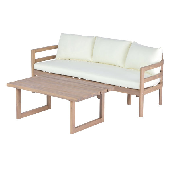 English Elm Alger Outdoor Solid Wood 5 Seat Sofa Set for Patio Deck and Poolside Lounging N776P427882T-2_N776P427881T