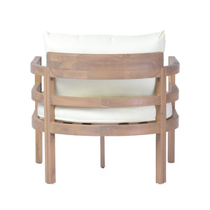 English Elm Alger Outdoor Solid Wood Club Chair with Weather Resistant Finish for Patio Decks N776P427882T