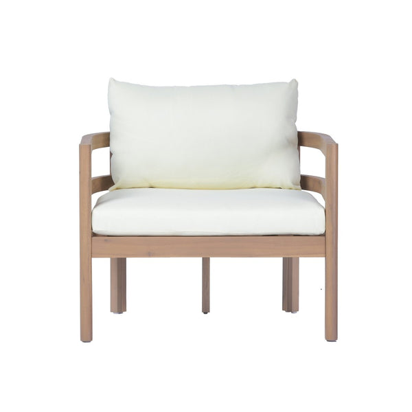 English Elm Alger Outdoor Solid Wood Club Chair with Weather Resistant Finish for Patio Decks N776P427882T