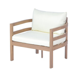 English Elm Alger Outdoor Solid Wood Club Chair with Weather Resistant Finish for Patio Decks N776P427882T