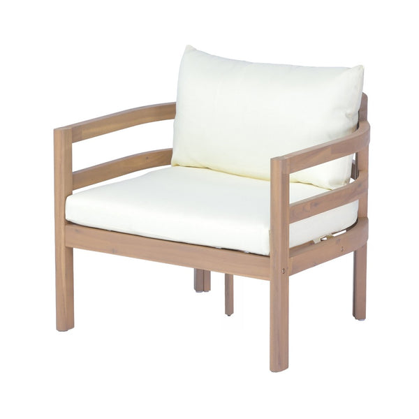 English Elm Alger Outdoor Solid Wood Club Chair with Weather Resistant Finish for Patio Decks N776P427882T
