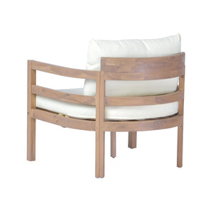 English Elm Alger Outdoor Solid Wood Club Chair with Weather Resistant Finish for Patio Decks N776P427882T