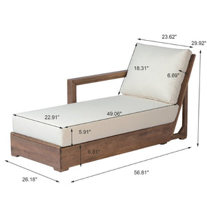 English Elm Outdoor Solid Acacia Hardwood Sofa Set Modern Lounging Patio Seating for Backyard N776P430483B_N776P404822B_69079.00BBGE