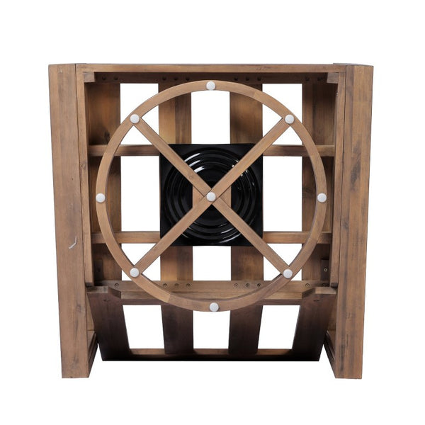 English Elm 2Pcs Westchester Outdoor Swivel Chairs Acacia Wood Frame Plush Cushioned Patio Set N776P430484B-2