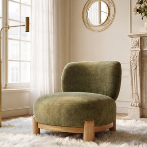 English Elm Roxanne Wide Seat Upholstered Accent Chair Soft Textured Fabric for Any Room N776P439796G
