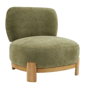 English Elm Roxanne Wide Seat Upholstered Accent Chair Soft Textured Fabric for Any Room N776P439796G