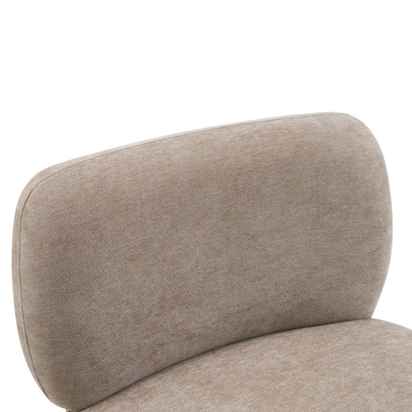 English Elm Roxanne Wide Seat Upholstered Accent Chair Soft Textured Fabric for Any Room Light Brown N776P439796L